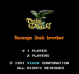 Twin Eagle - Revenge Joe's Brother (Japan) Title Screen